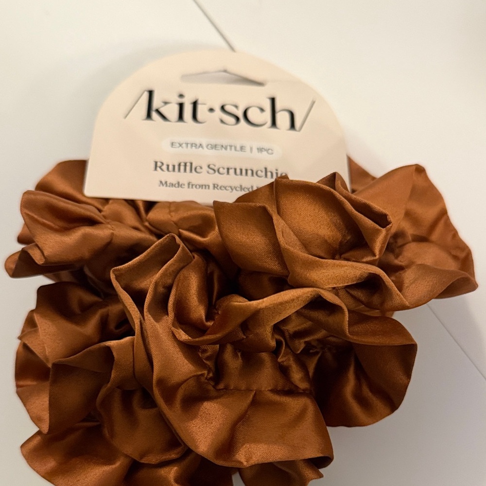 Kitsch Ruffle Scrunchie - Copper